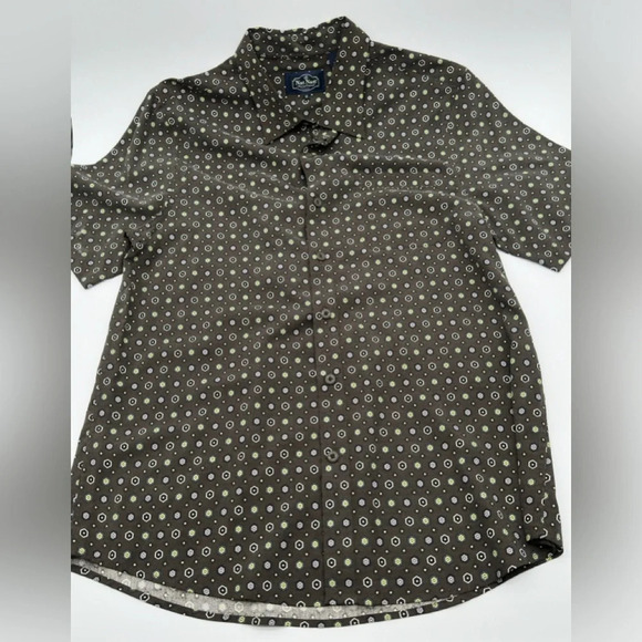 Nat Nast American Fit 100% Silk Shirt Black Mens Medium - Picture 2 of 6